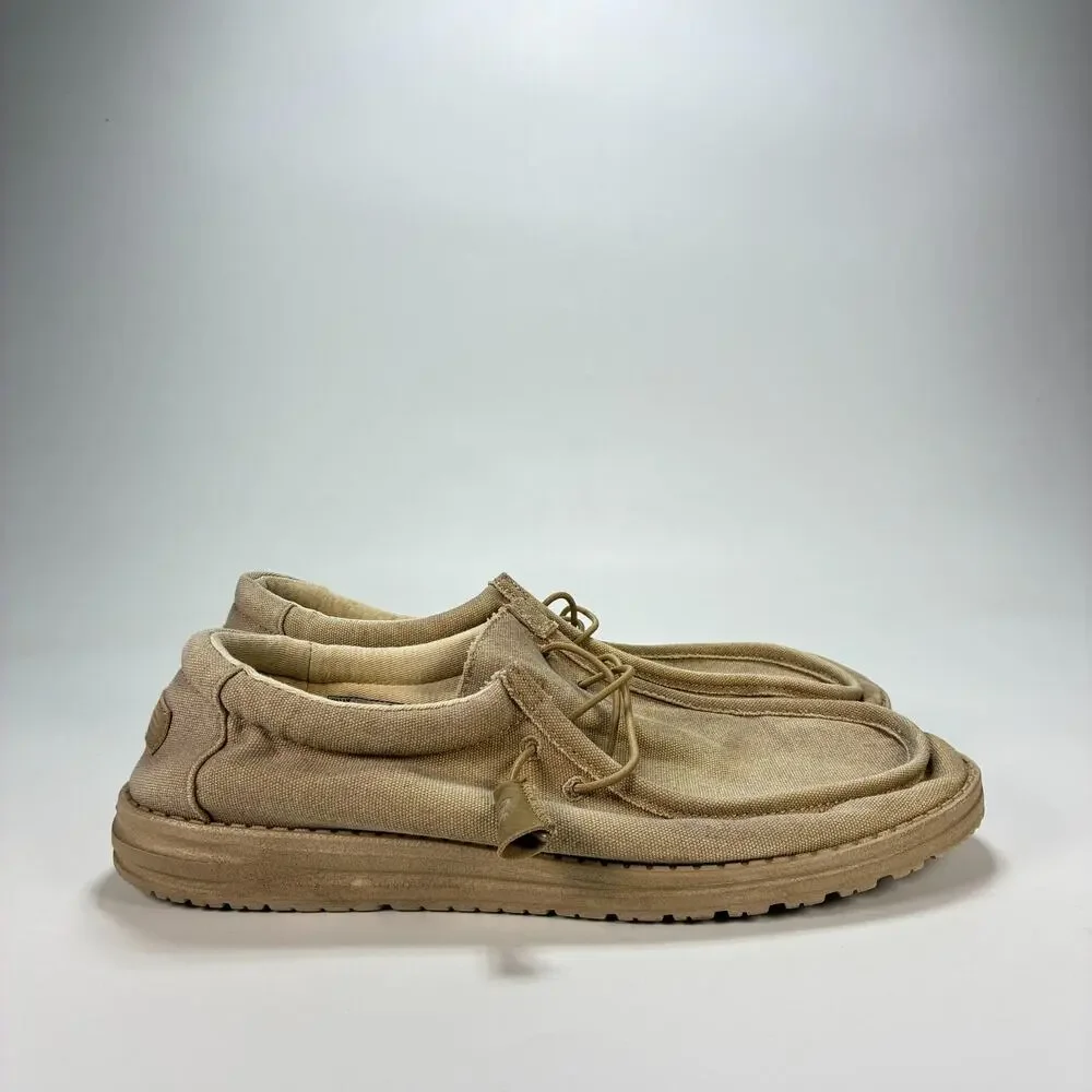 HEYDUDE Wally Chestnut Lightweight Casual Slip On Loafers Shoes Men's Size 12